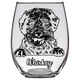 Whiskey - Aussiedoodle Dog Stemless Wine Glass