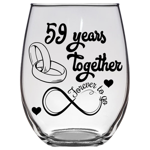FTG - 59th Anniversary Stemless Wine Glass