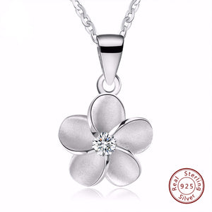 High Quality Original 925 Sterling Silver Flower Pendants & Necklace - Freedom Look