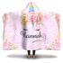 Personalized Unicorn Hooded Blanket - Hannah