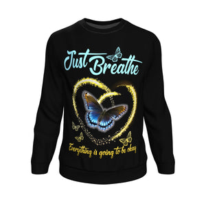 Just Breathe Butterfly Sweatshirt