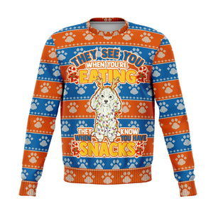 Snacks Poodle Dog - Athletic Sweatshirt AOP