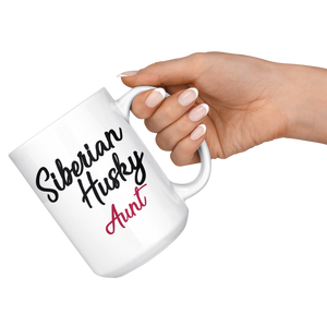 Siberian Husky Aunt Coffee Mug (15 oz)