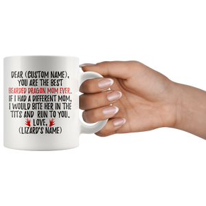 Personalized Best Bearded Dragon Mom Coffee Mug (11 oz)