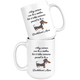Dachshund Coffee Mug Set - Mom - Matching Dachshund Wiener Mugs - World's Best Mother - Great Gift For Couple Dachshund Owners (15 oz) - Freedom Look