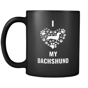 I Love My Weiner Dog Mug - Doxin Dog Stuff - Weeny Dog Lovers - Great Gift For Daschund Owner - Freedom Look
