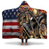 'Merica Skull Biker - Hooded Blanket for Children and Adult Christmas Gift