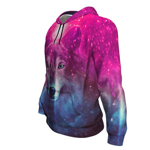 Unique Wolf Lover Hoodie, Wolf Design Birthday Present Gift, Animal Hoodies For Men Women And Teens, Wolves Hoodie, Galaxy Wolf Hoodie
