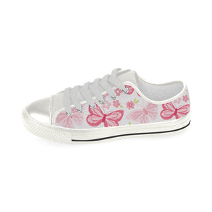 High & Low Top Canvas Women's Shoes with Lovely Butterfly Pattern - Freedom Look