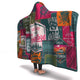 Camping Hiking Exploring Hooded Blanket (Pink) - Freedom Look