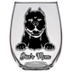 Dice's Mom American Bully Stemless Wine Glass