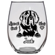 St Bernard Jack Woof Stemless Wine Glass