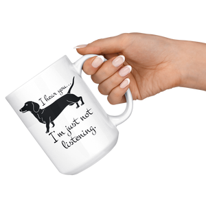 Lil Weiners Mug - Doxin Dog Stuff Wiener Lovers - Great Funny Gift For Daschund Owner Mug (15 oz)