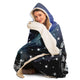 Personalized Aquarius Horoscope Zodiac Star Sign Hooded Blanket