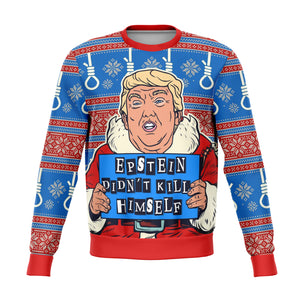 Trump Meme Epstein Christmas Ugly Sweatshirt