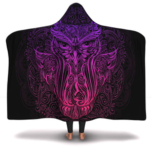 Owl Hooded Blanket  (Adult & Children)