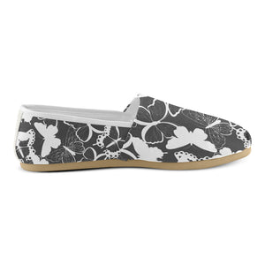 Black Butterfly Casual Canvas Women's Shoes - Freedom Look
