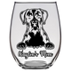 Waylon's Mom - Boxer Dog Mom Stemless Wine Glass