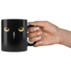 I Watching You Realistic Night Owl Black Scary Mug (11 Oz)