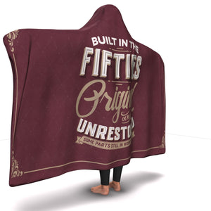 Built In The Fifties Hooded Blanket - Freedom Look