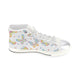 High & Low Top Canvas Women's Shoes - Multicolor Butterflies - Freedom Look
