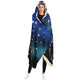Personalized Aries Horoscope Zodiac Star Sign Hooded Blanket