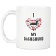 I Love My Weiner Dog Mug - Weeny Dog Lovers - Great Gift For Daschund Owner - Freedom Look