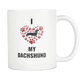 I Love My Weiner Dog Mug - Weeny Dog Lovers - Great Gift For Daschund Owner - Freedom Look