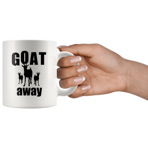 Funny Goat Away Coffee Mug (11 oz)