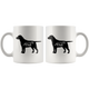 Black Labrador Dad Coffee Mug (11 oz) - Freedom Look