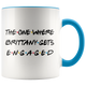 The One Where Brittany Gets Engaged Colored Coffee Mug (11 oz)