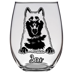 Zero - Siberian Husky Stemless Wine Glass