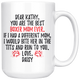 Personalized Boxer Dog Daisy Mom Kathy Coffee Mug (15 oz)