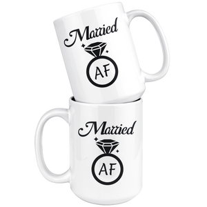 Married AF - Happy Marriage Coffee Mug (15 oz)