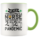 Nurse Survived 2020 Pandemic Toilet Paper Colored Coffee Mug