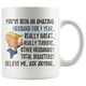 Funny Amazing Husband For 1 Year Coffee Mug, First Anniversary Husband Trump Gifts, 1st Anniversary Mug, 1 Year Together With My Hubby (11 oz)