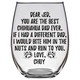 Jed Chuy Chihuahua Dog Dad Stemless Wine Glass
