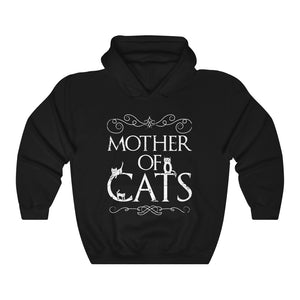 Mother Of Cats Lover Kitty Mom Hoodie Kitties Hooded Sweatshirt