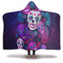 Sugar Skull Hooded Blanket