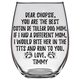 Coton De Tulear Dog Mom Chopsie Timmy Stemless Wine Glass