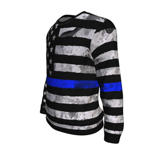Police Support American Flag Sweatshirt