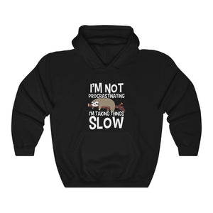 I'm Taking Things Slow Lazy Funny Hoodie Sloth Hooded Sweatshirt
