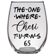Cheri Turns 65 Years Stemless Wine Glass