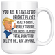 Funny Cricket Player Trump Coffee Mug (15 oz)