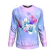 Blue & Pink Butterfly Sweatshirt - Freedom Look