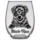 Oliver's Mom - Wheaten Terrier Dog MOm Stemless Wine Glass