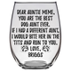 Auntie MeMe Briggs Dog Aunt Stemless Wine Glass