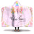 Personalized Unicorn Hooded Blanket - Rylee Ann