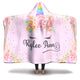 Personalized Unicorn Hooded Blanket - Rylee Ann