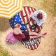 Custom Skull USA Flag Beach Towel (2 sizes)